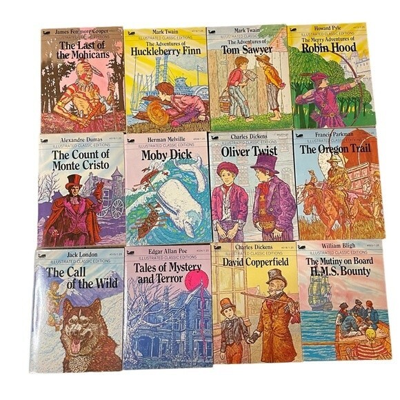 Playmore YouthYoung Readers Classics Boxed Set of 12 Illustrated Paperback Books - Picture 2 of 6
